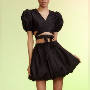 Cynthia Rowley Luna Taffeta Bubble Skirt - 6 - NWT